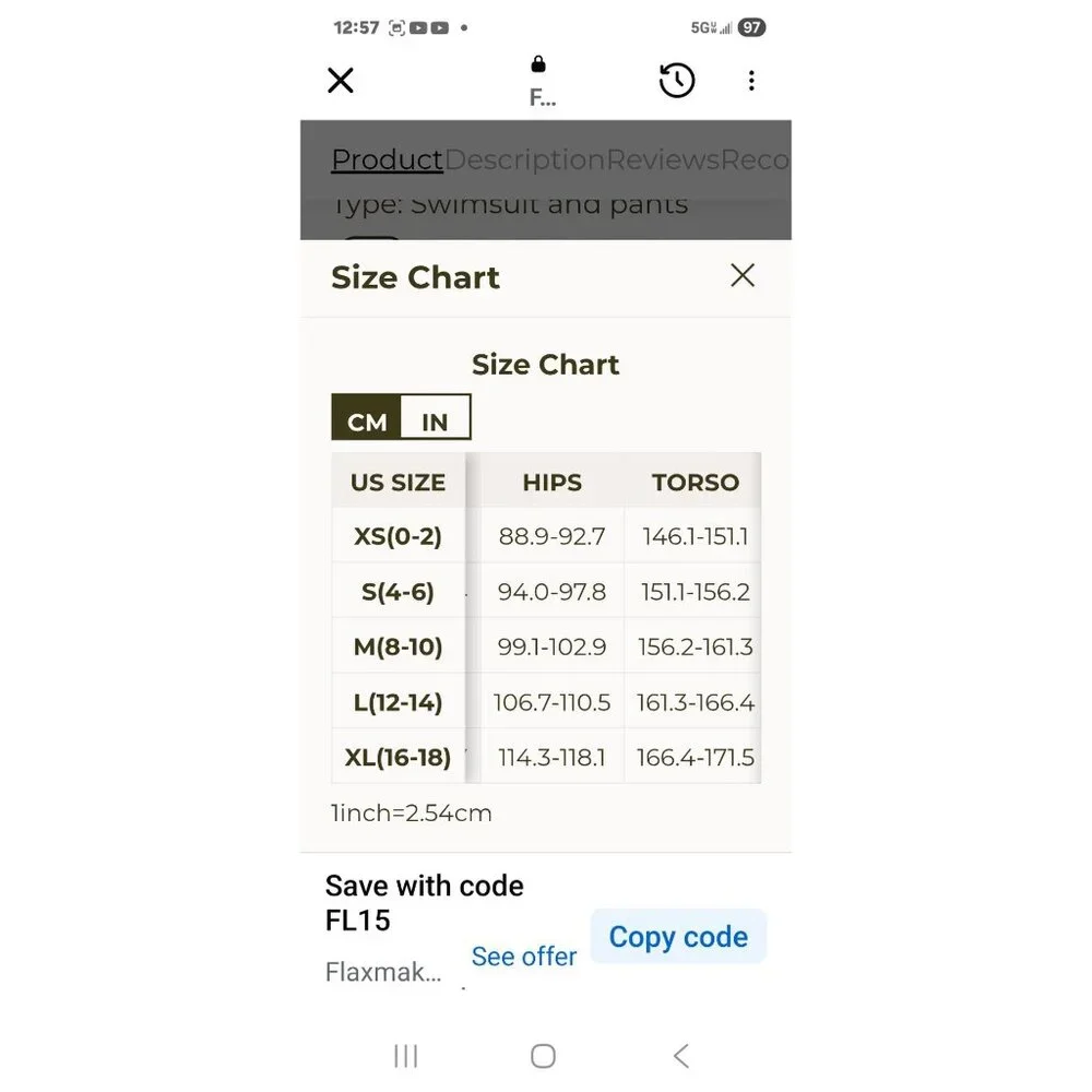 Flaxmaker Floral Ruffled One-Piece Swimsuit & Maxi Skirt Cover-Up Set Medium - Picture 7 of 9